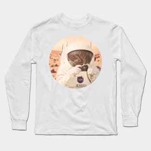 Astronaut Cat Mars Landing Long Sleeve T-Shirt